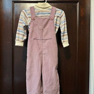 Vintage Healthtex Lavender Corduroy Overalls